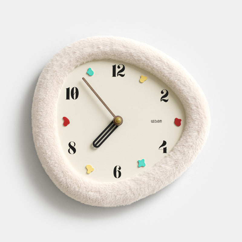 Orologio da parete Cornice tessuto naturale