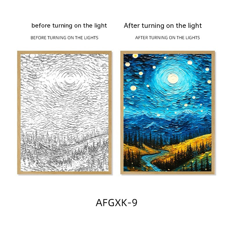 Quadro Cielo Stellato Illuminato