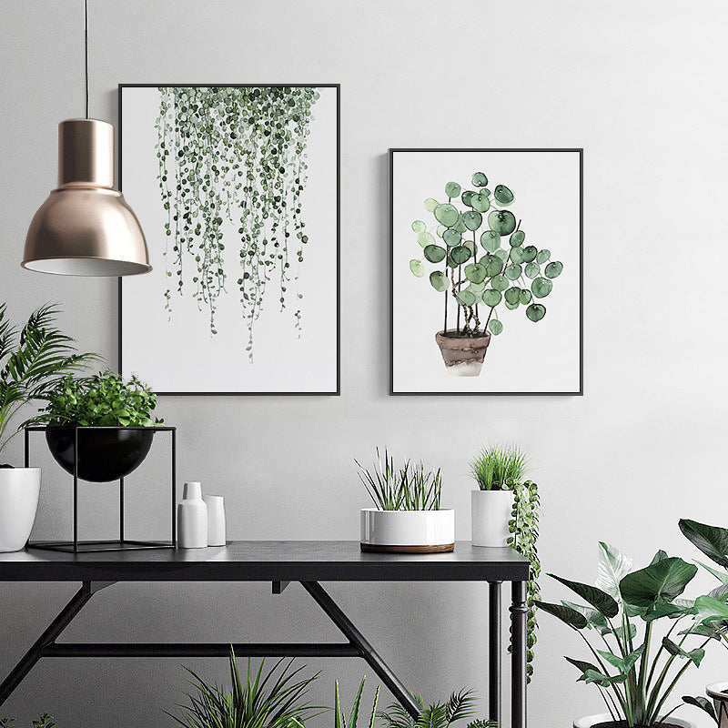 Quadro foglie verdi