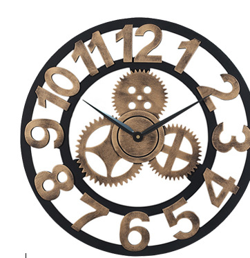Orologio da parete Ingranaggi steampunk visibili