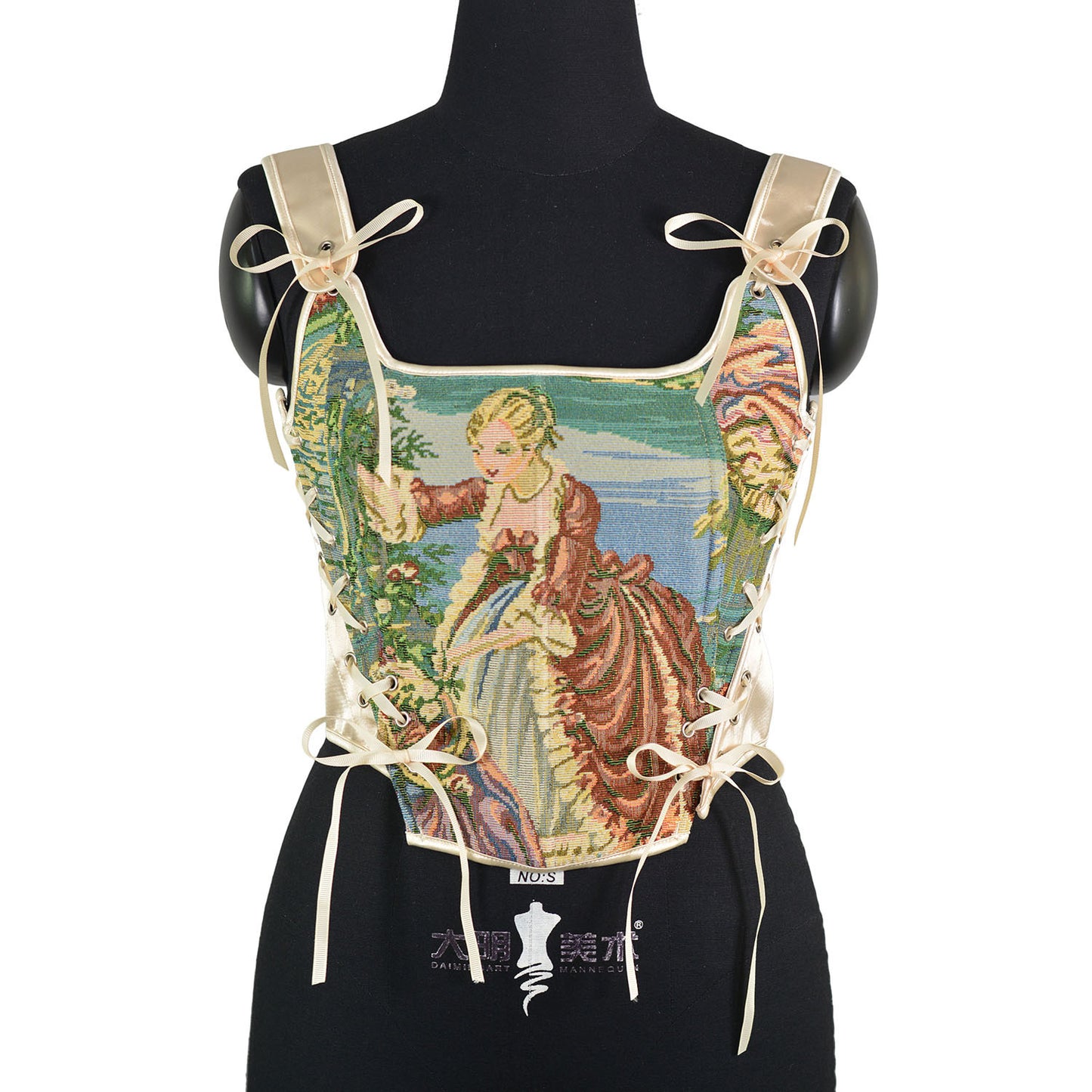 Corsetto Tessuto Dipinto