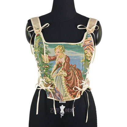 Corsetto Tessuto Dipinto