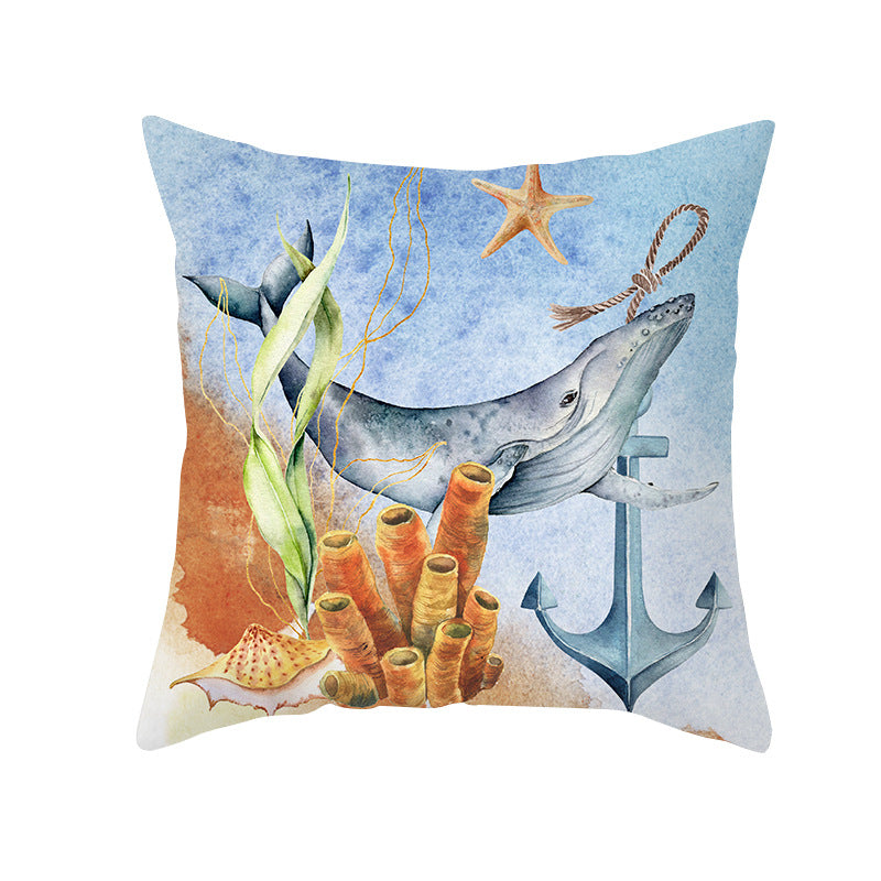 Federa cuscino creature marine