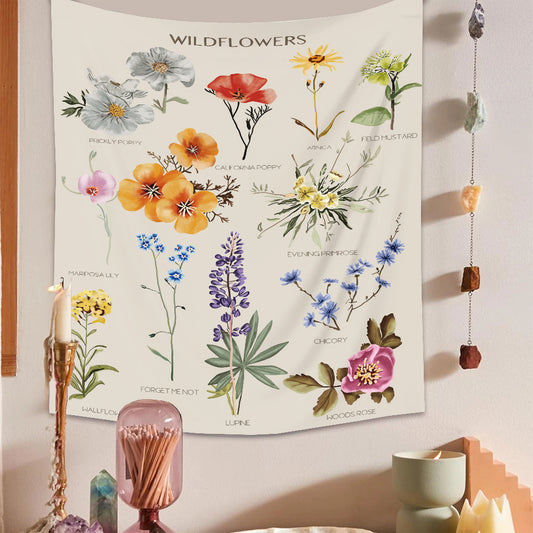 Arazzo Fiori selvatici catalogati