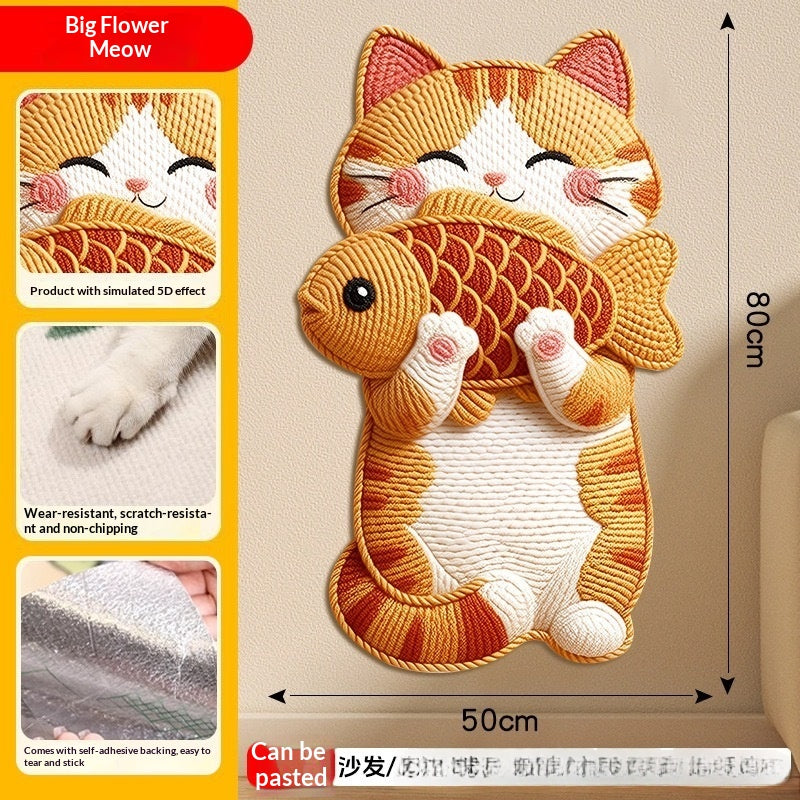 Adesivo murale gatto 3D