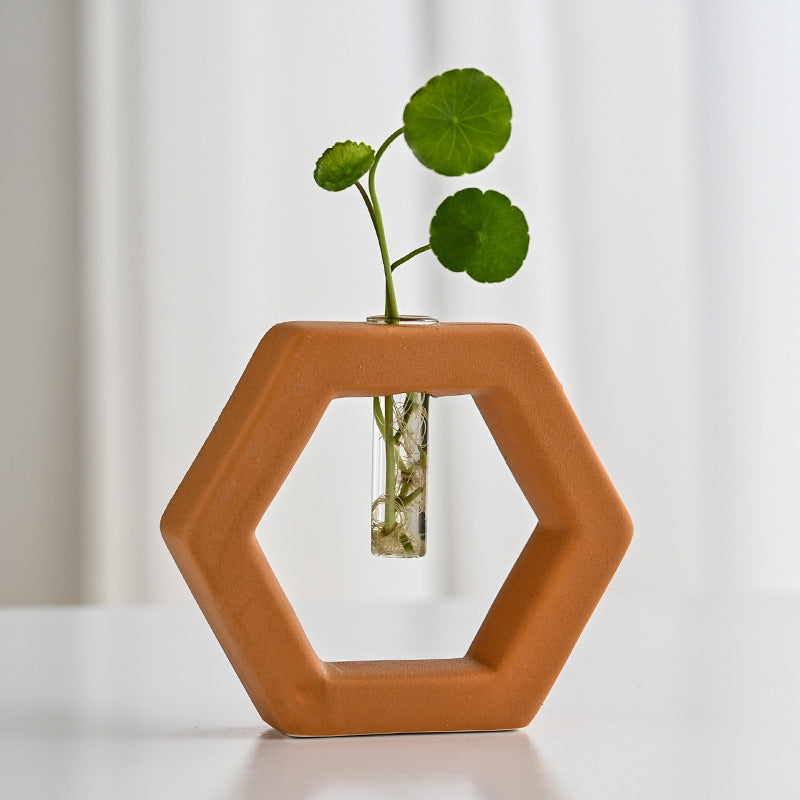 Vaso idroponico geometrico