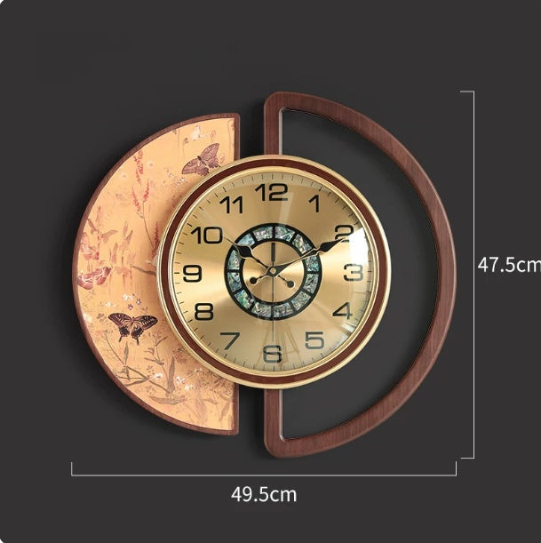 Orologio da parete Farfalle fiori