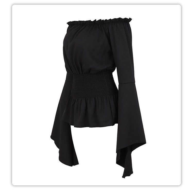 Top rinascimentale maniche lunghe