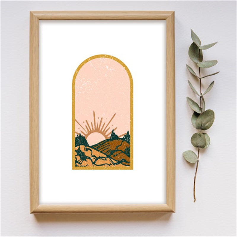 Quadro boho astratto