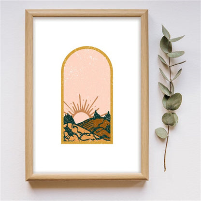 Quadro boho astratto