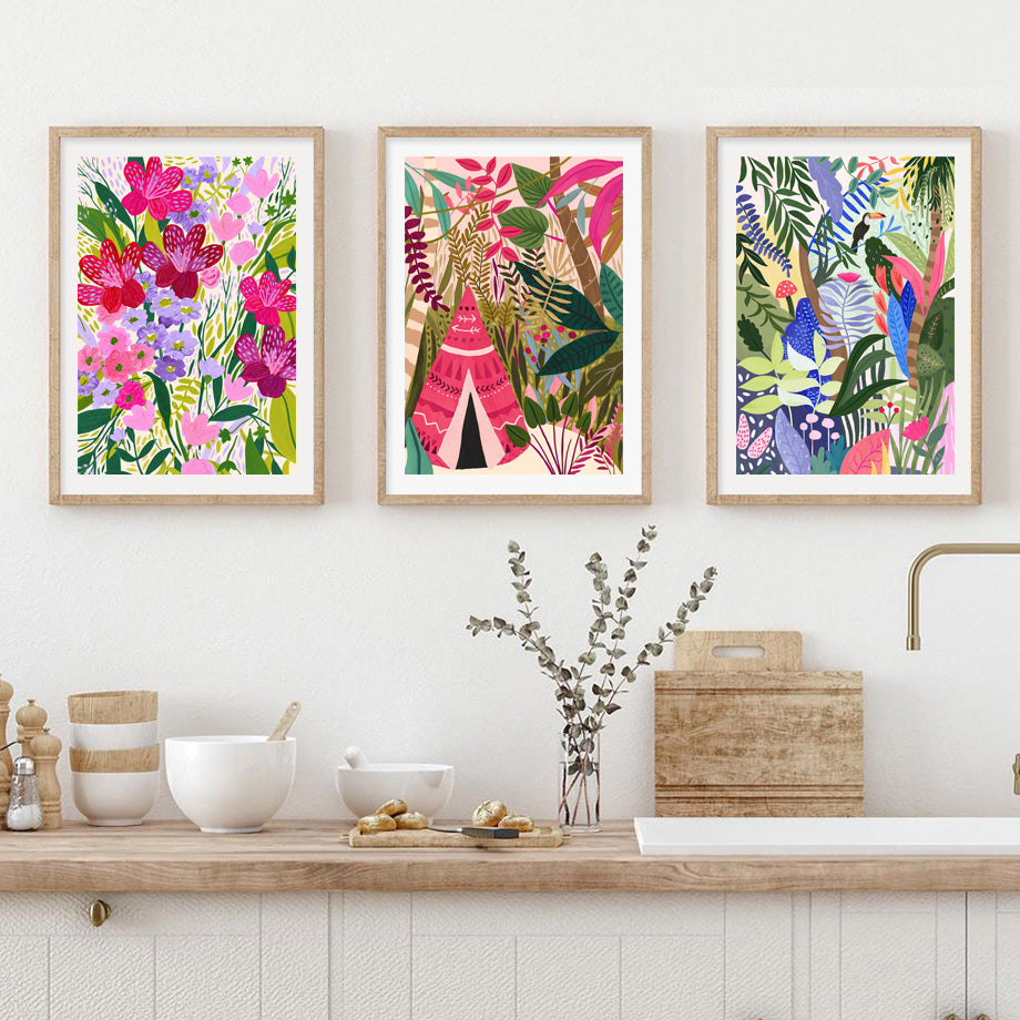 Quadro giungla tropicale