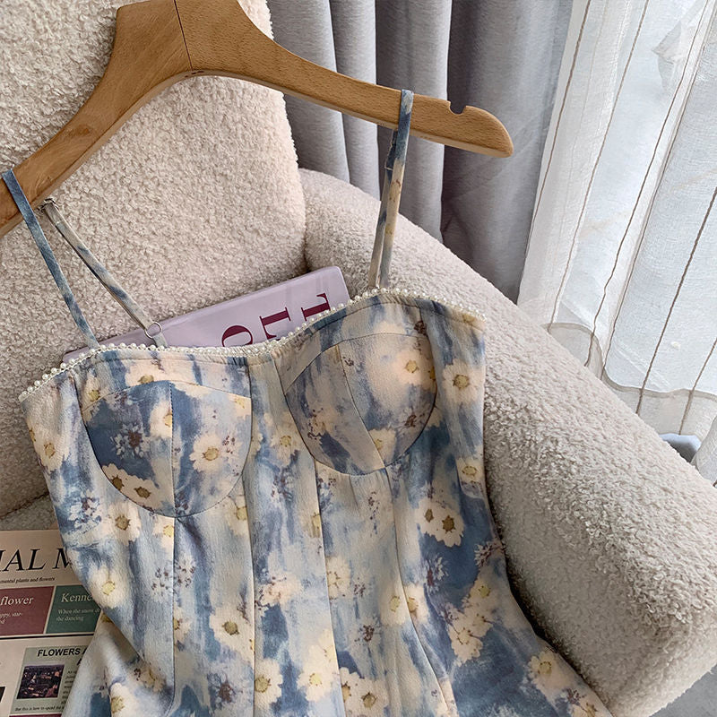 Vestito stampa fiori dipinti