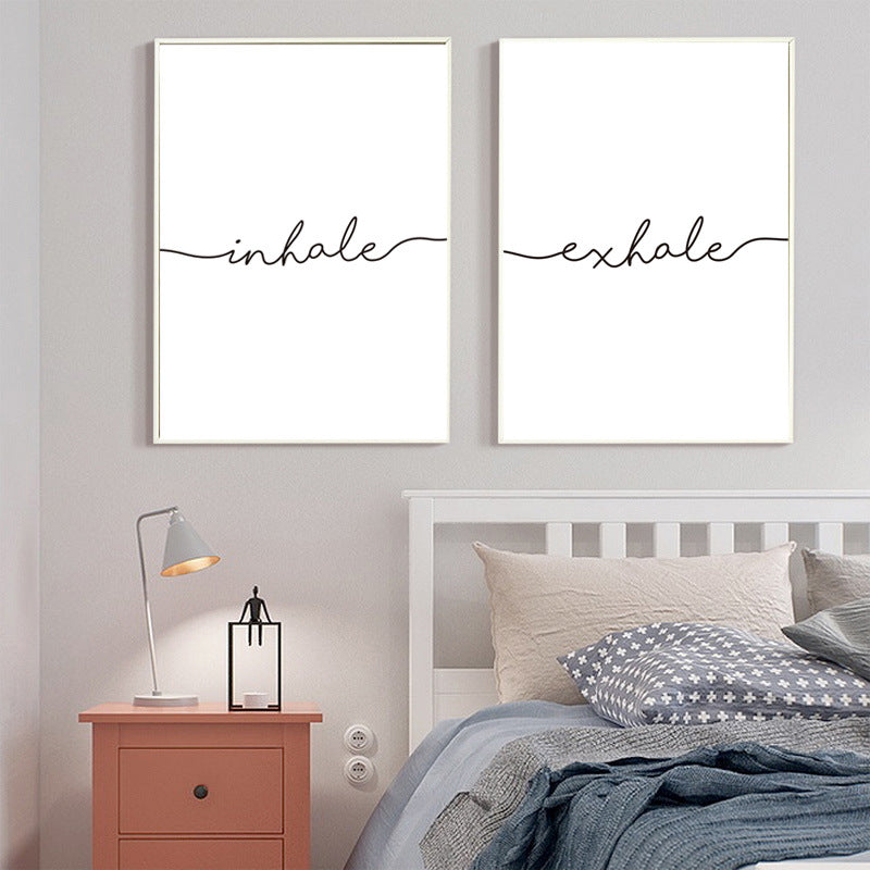 Quadro nordico bianco nero