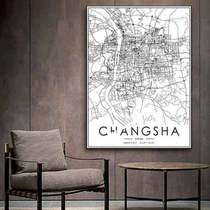 Poster Mappa Città