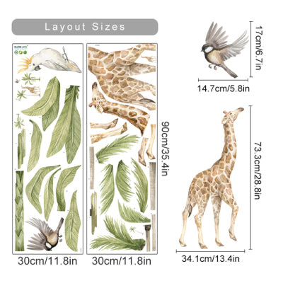 Sticker Animali Tropicali