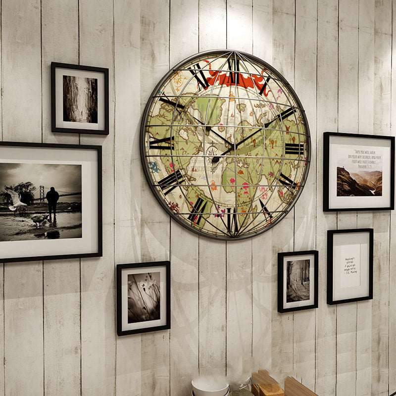 Orologio da parete Mappe geografiche vintage