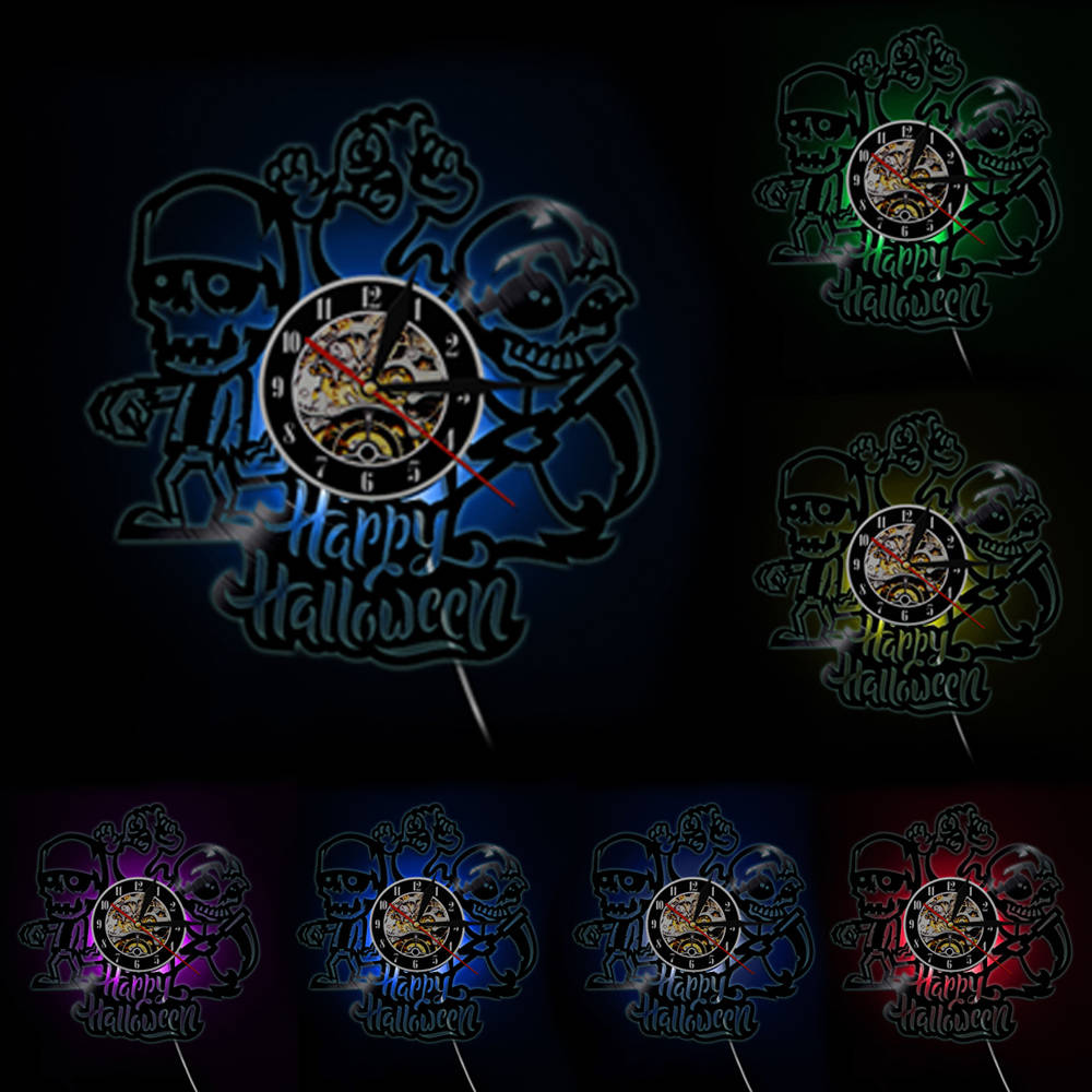 Orologio da parete Teschi halloween