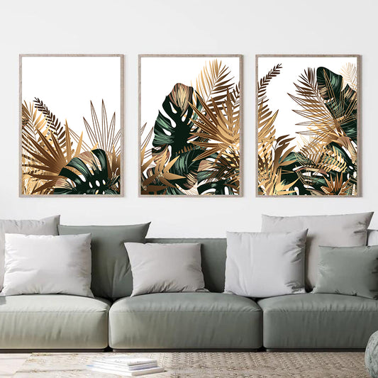Quadro su tela Foglie tropicali