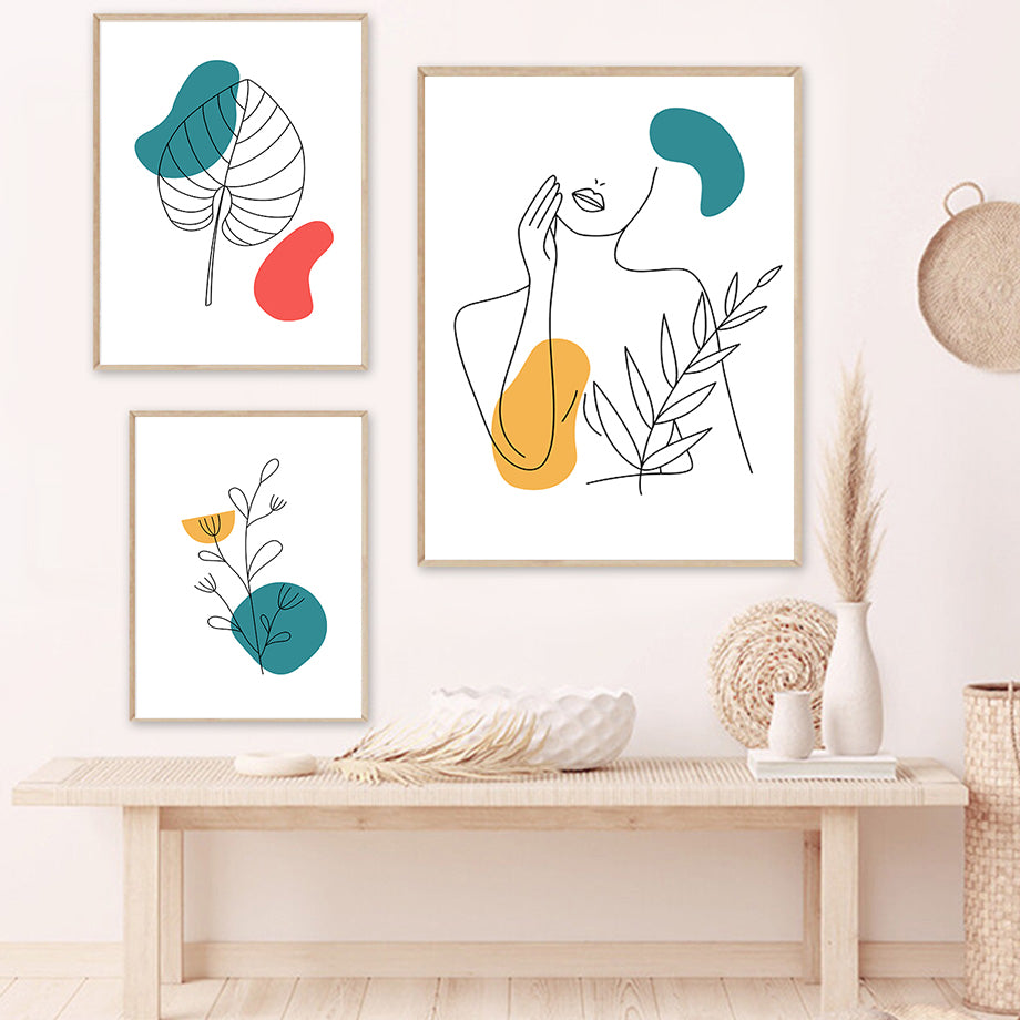 Poster silhouetta donna