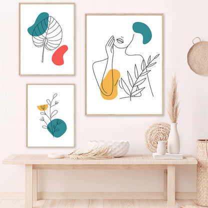 Poster silhouetta donna