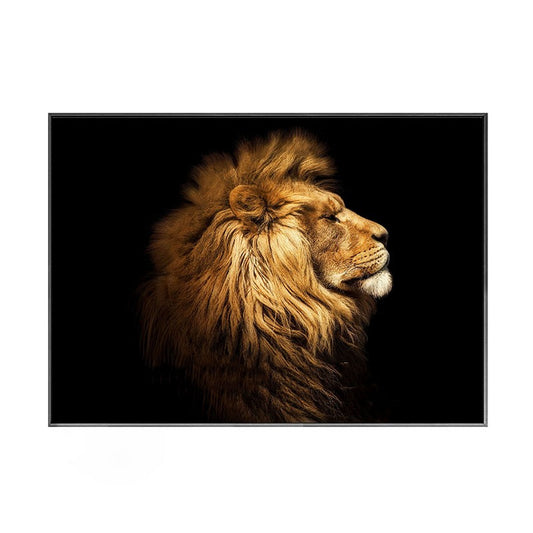 Quadro su tela Leone e tigre