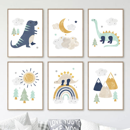 Quadro Dinosauro Cartoon