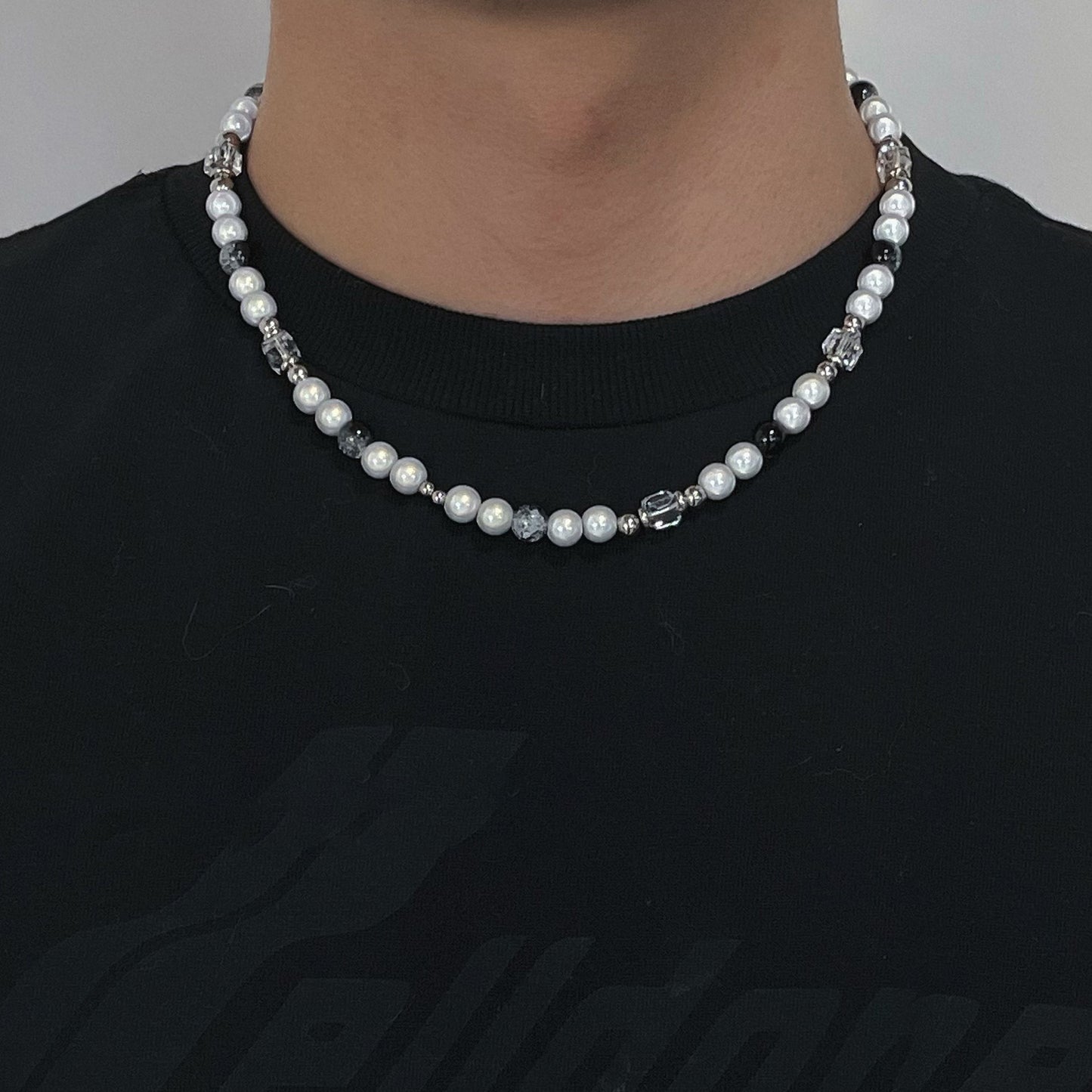 Collana perla uomo