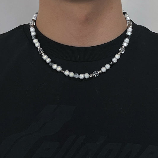 Collana perla uomo