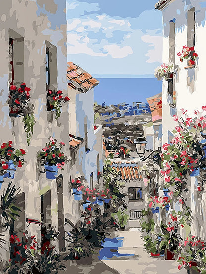 Dipinto fiori da colorare