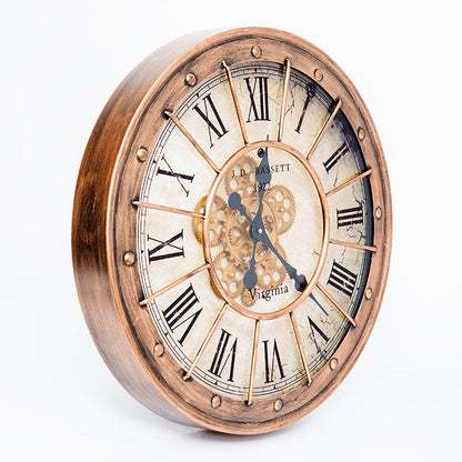 Orologio da parete Industriale rettangolare nero