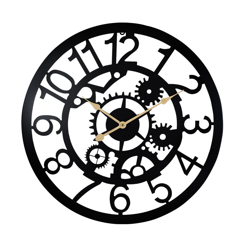 Orologio da parete Ingranaggi visibili industriale