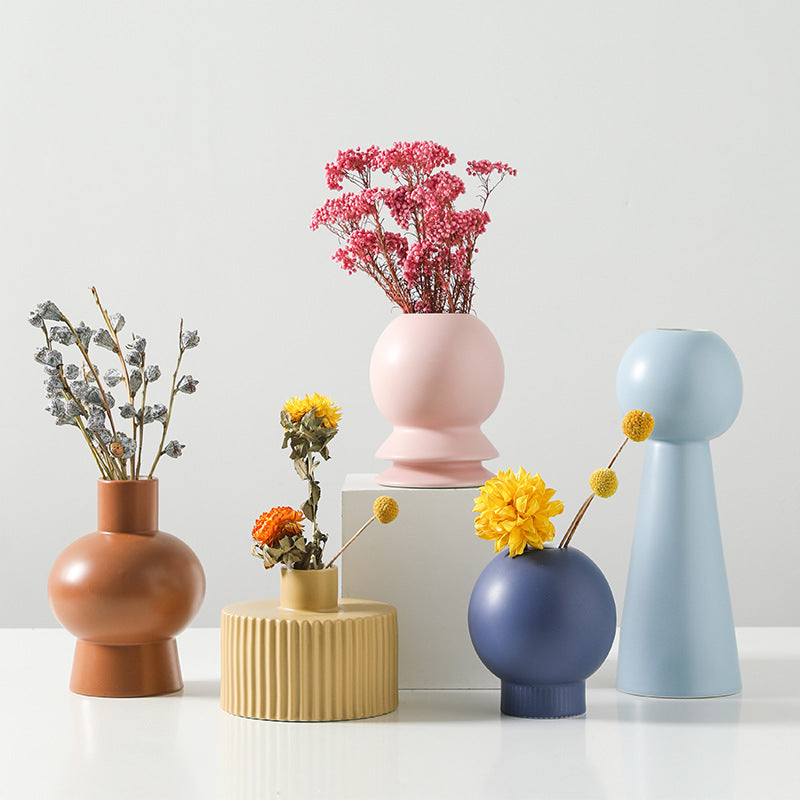 Vaso in ceramica stile nordico