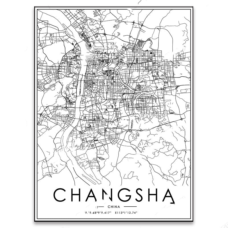 Poster Mappa Città