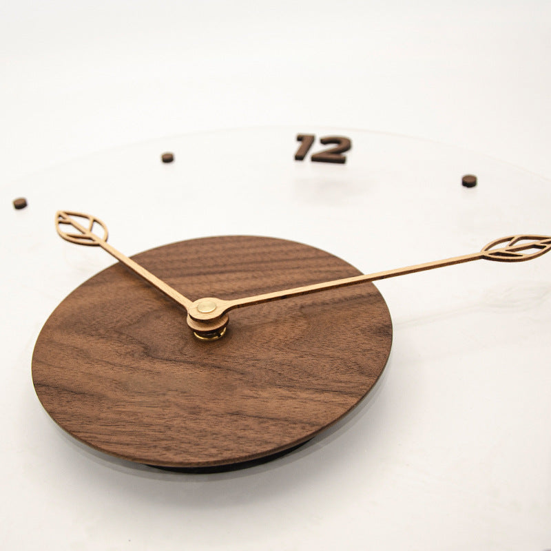 Orologio da parete Legno foglie
