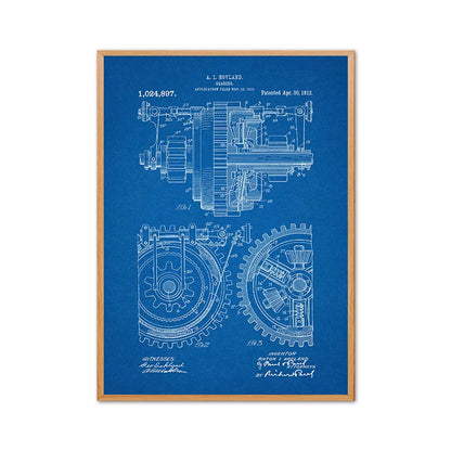 Quadro ingranaggi industriale