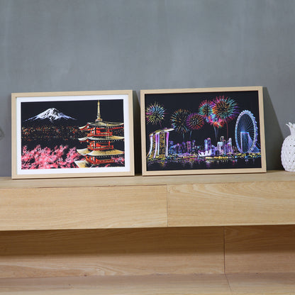 Quadro città notturna