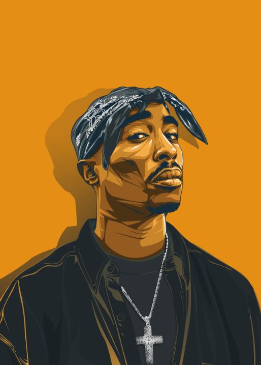 Poster Ritratto di rapper in graffiti