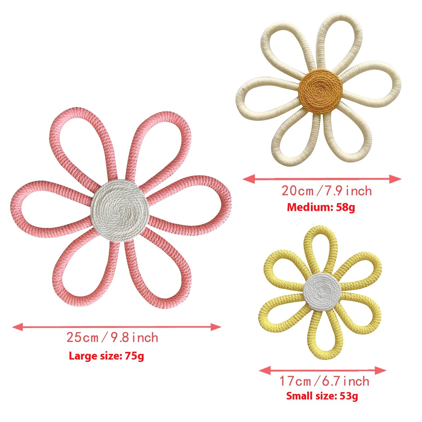 Decorazione margherite per camera bambini