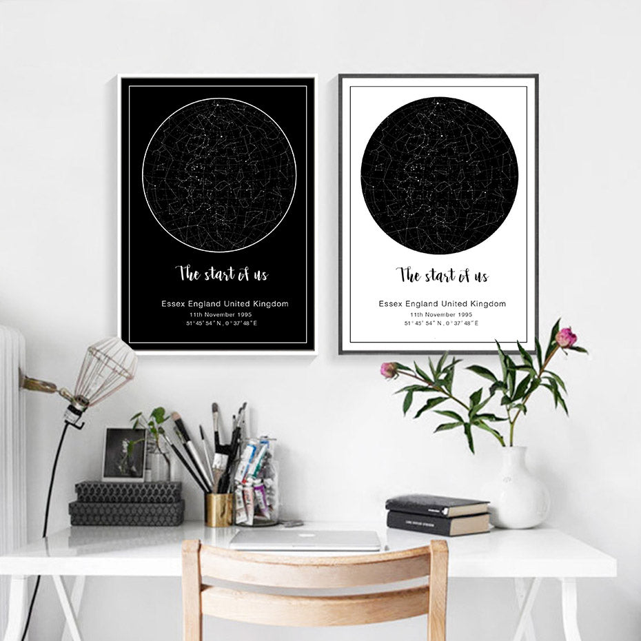 Poster mappa stellare