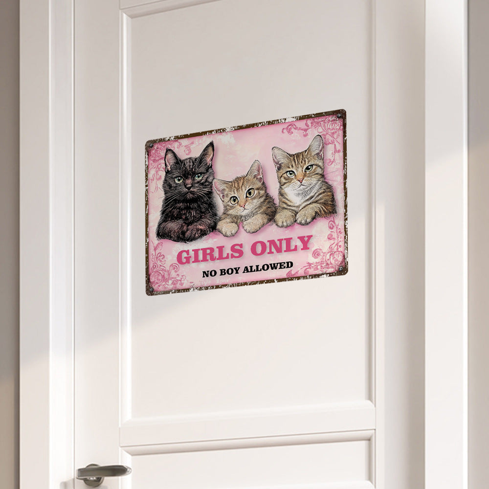 Adesivo murale Gatto con scritta