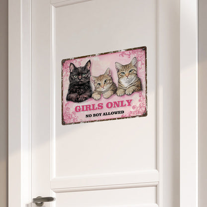 Adesivo murale Gatto con scritta