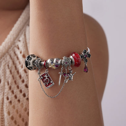 Charm Argento Perline