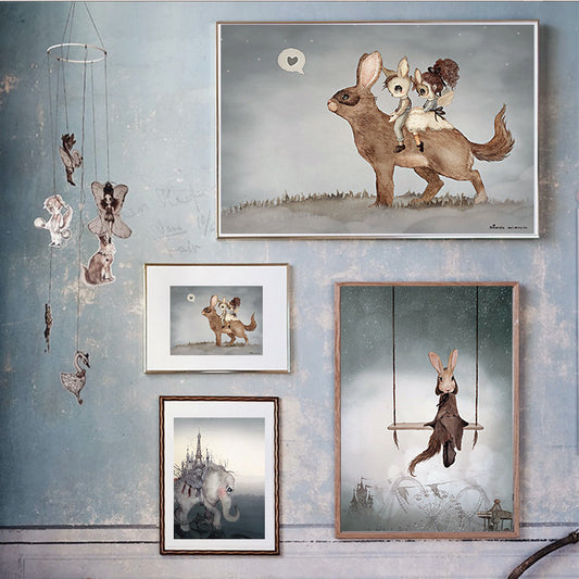 Quadro nordico acquerello