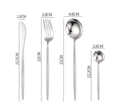 Set posate acciaio inox