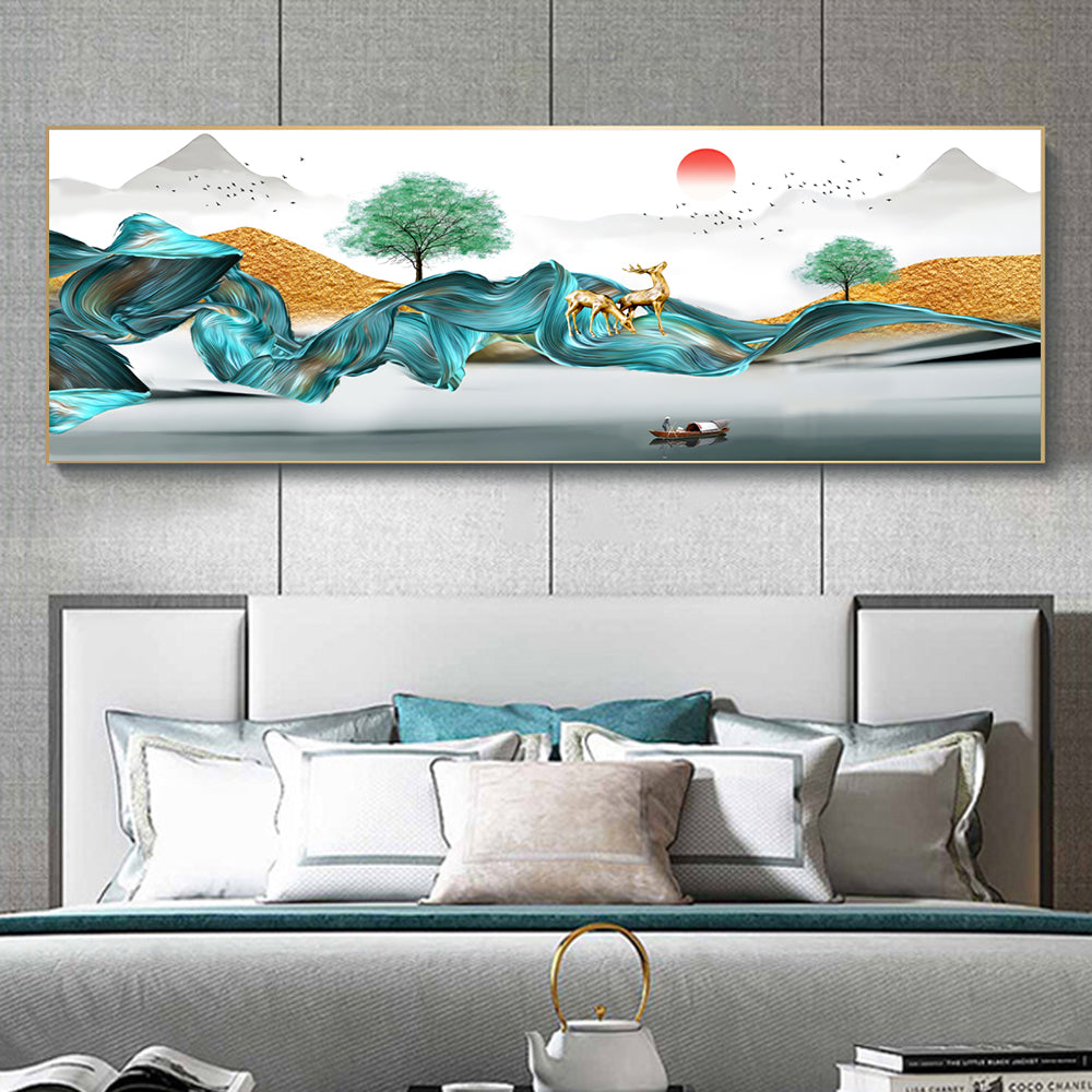 Quadro Paesaggio Alba