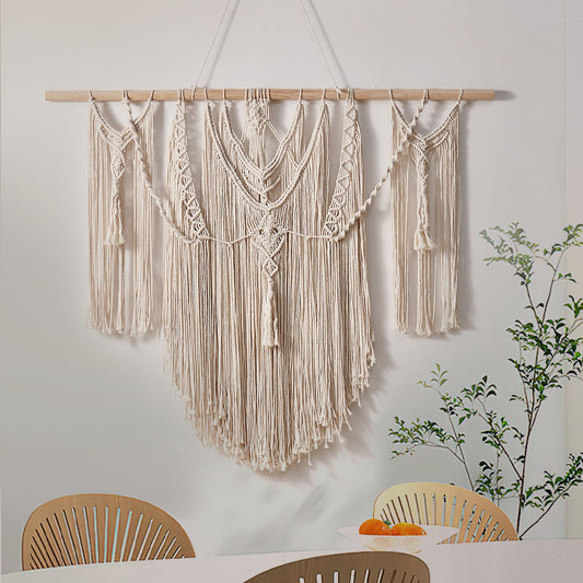 Arazzo Macramé colonne con intreccio