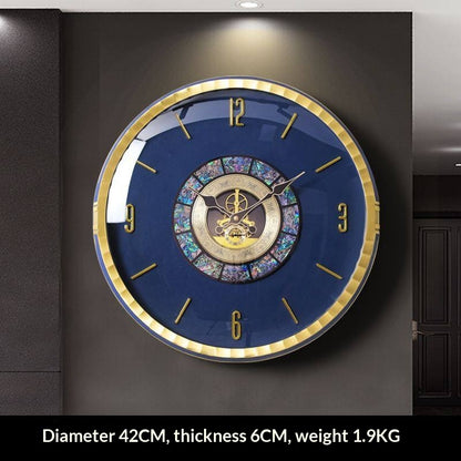 Orologio da parete Art déco arancione