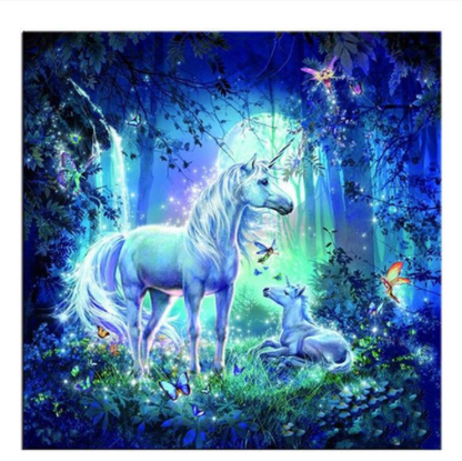Quadro animali ricamato