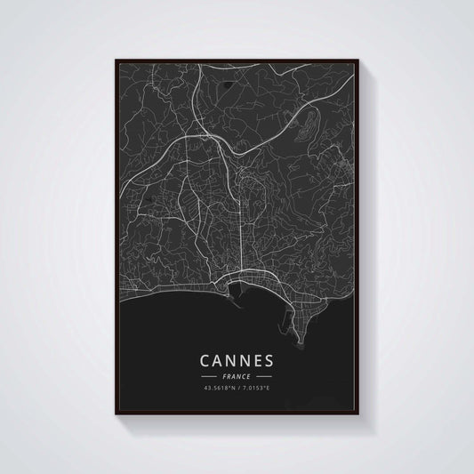 Quadro su tela Mappa di Brest