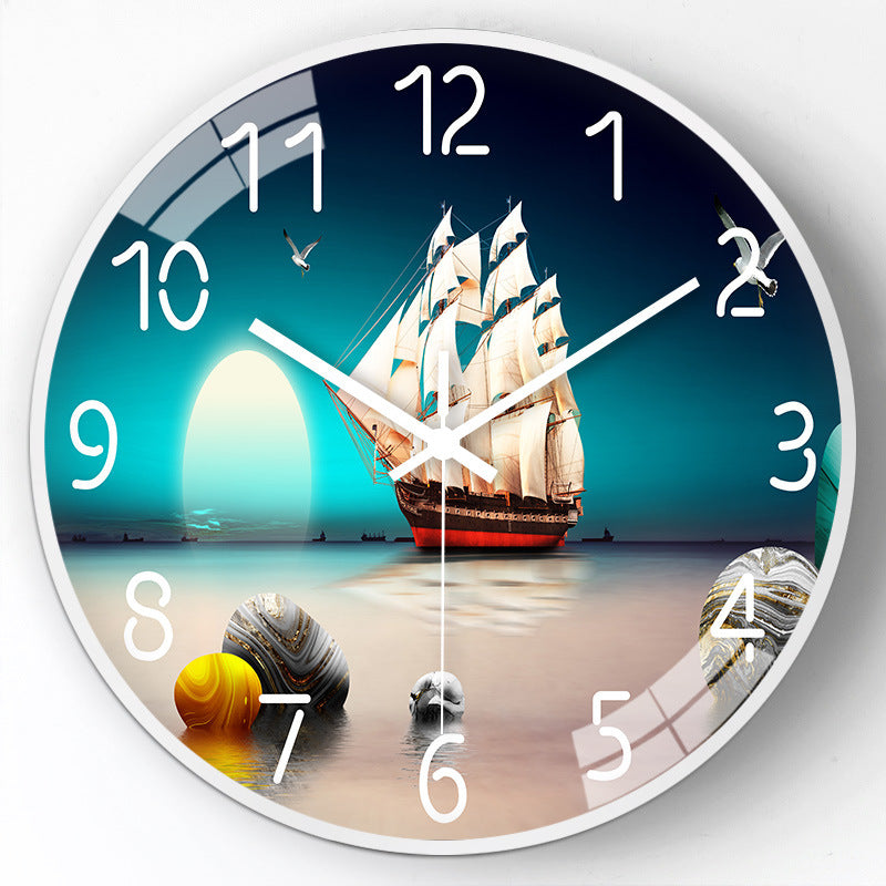 Orologio da parete Nave su mare